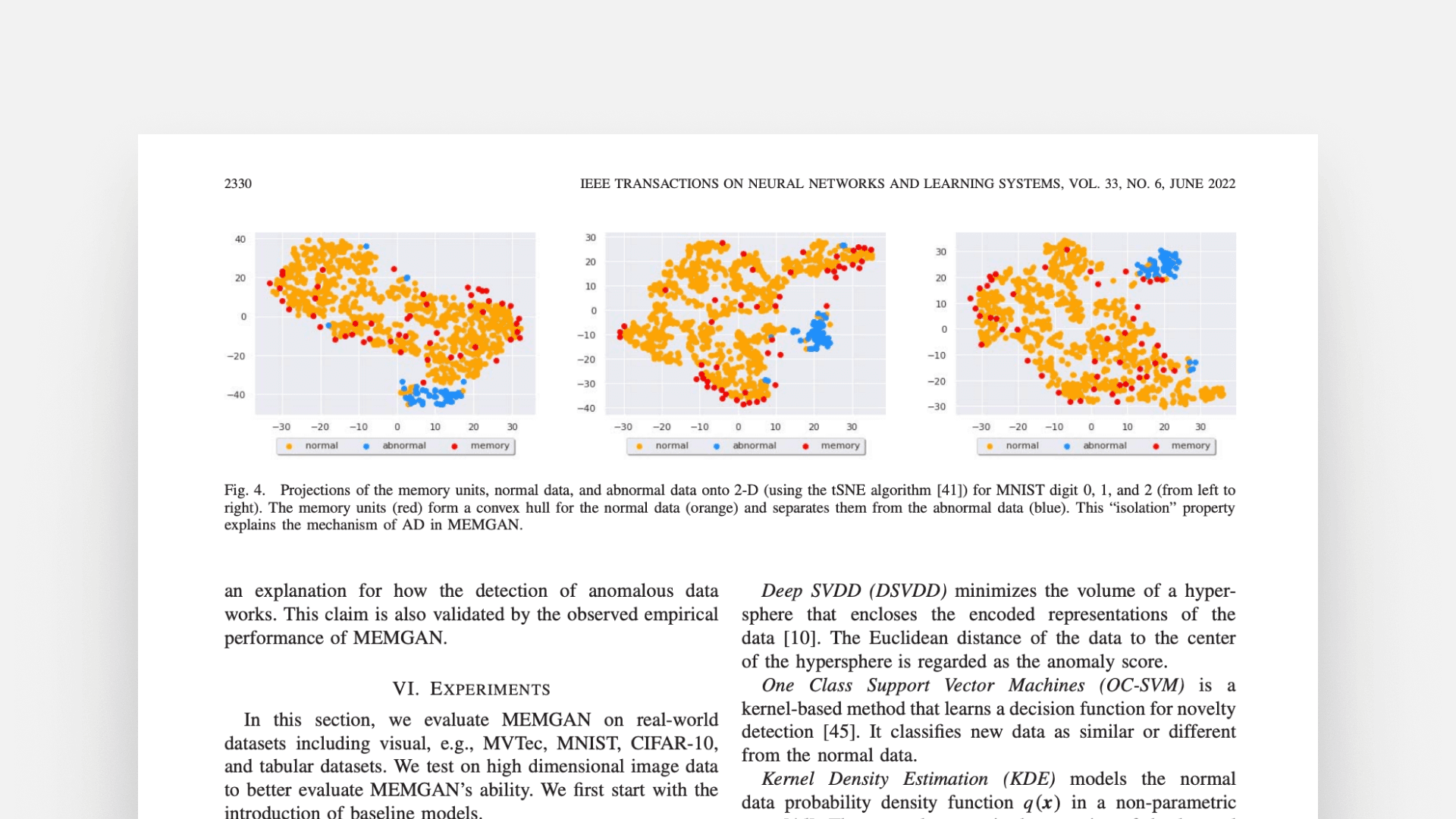 Memory-augmented generative adversarial networks for anomaly detection